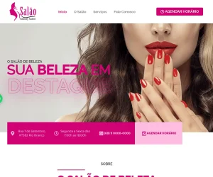 Site para Salão de Beleza em WordPress + Elementor Pro
