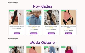 Loja Fina Estampa Fashion em WordPress + Elementor PRO