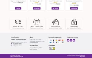 Loja Fina Estampa Fashion em WordPress + Elementor PRO