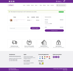 Loja Fina Estampa Fashion em WordPress + Elementor PRO