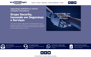 Site para Security em WordPress + Elementor