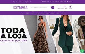 Loja Fina Estampa em WordPress Hello Elementor é Elementor FREE