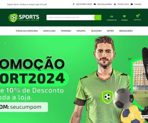 Loja SPORTS em WordPress Hello Elementor é Elementor FREE
