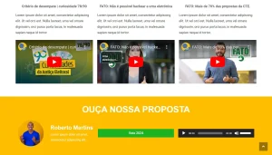 Site Pronto para Políticos em WordPress + Elementor
