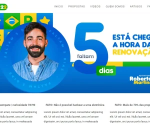 Site Pronto para Políticos em WordPress + Elementor